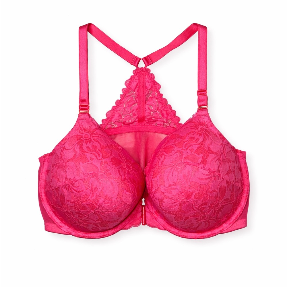 Torrid Vibrant Pink Lace Bra 40DD